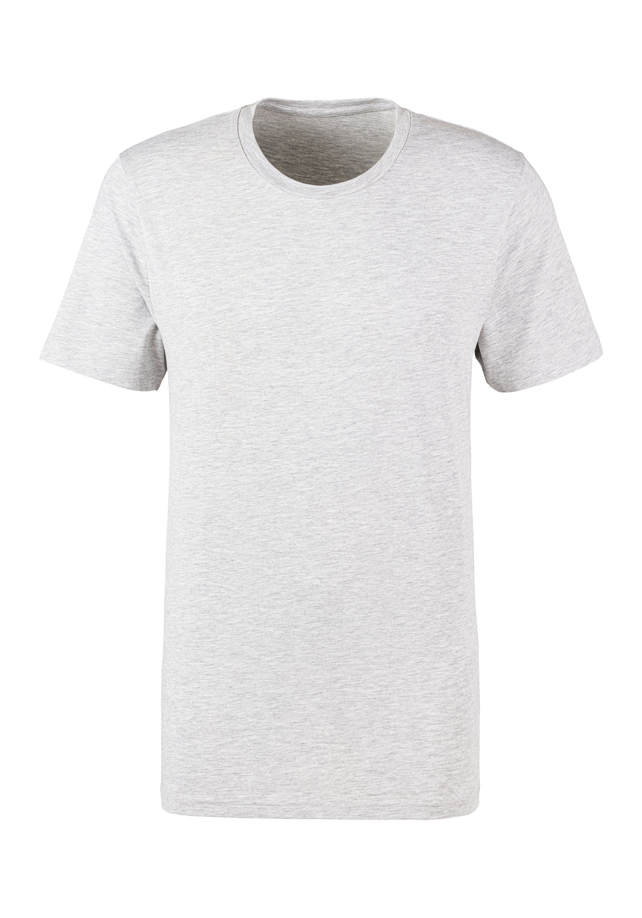 Bruno Banani T-Shirt (Packung, 3-tlg) Rundhals-Ausschnitt petrol grau-meliert, navy, mit