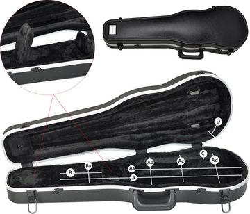 Steinbach Violinen-Koffer Hartschalenkoffer für 4/4 Violine ABS schwarze Hardware