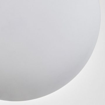 hofstein Deckenleuchte Deckenlampe aus Metall/Glas in Schwarz/Weiß, ohne Leuchtmittel, Leuchte mit Glasschirmen (10cm, 12cm, 15cm), 8xG9, ohne Leuchtmittel
