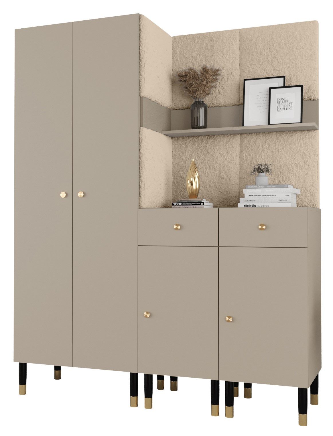 ABIKS MÖBEL Kompaktgarderobe PALERMO Set 7 günstig online kaufen
