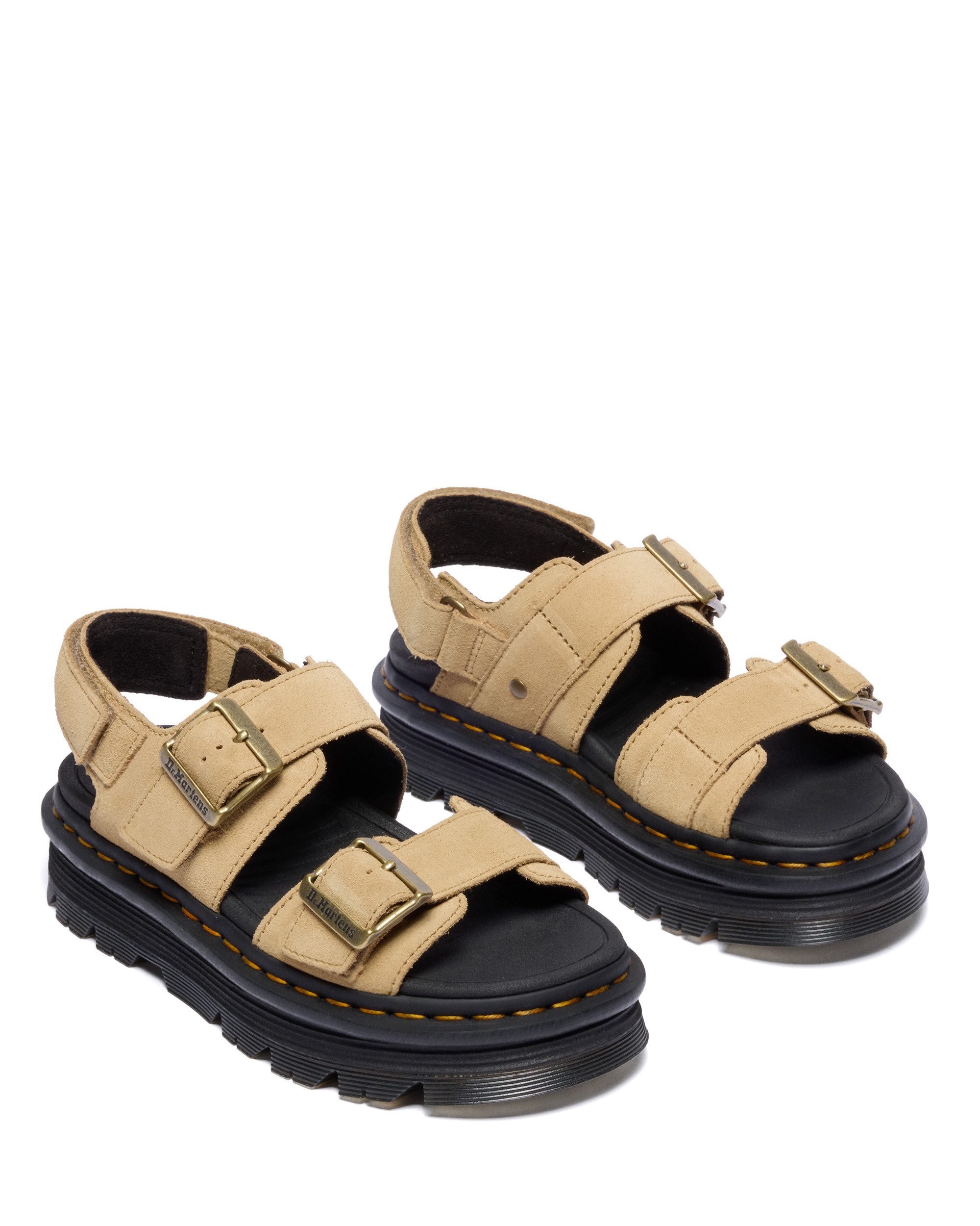 DR. MARTENS Zebzag Sandale Plateau, Sandalette, Sommerschuh mit typisch gelber Rahmennaht