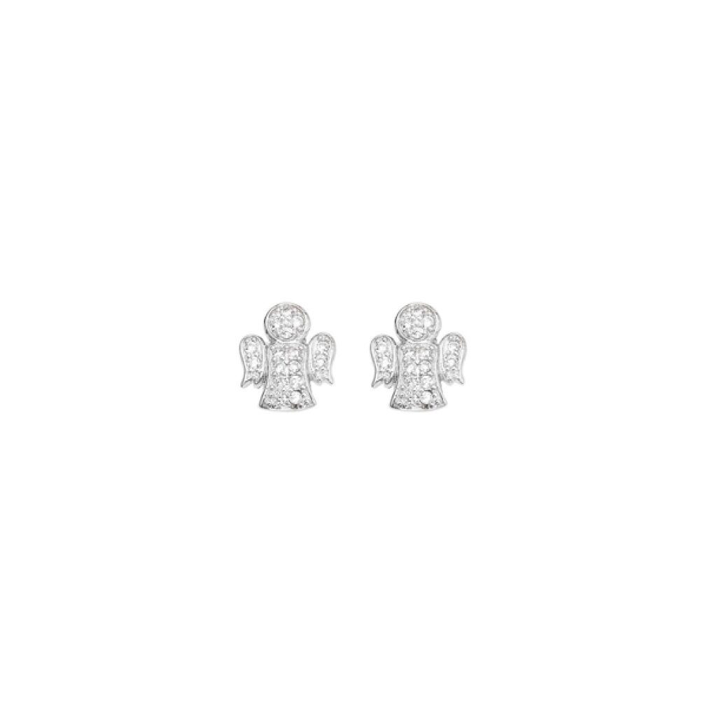 Amen Ohrring-Set Original silver earrings with zircons Angels EA