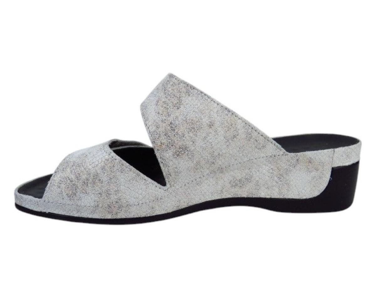 Vital Tina creme Prägung Pantolette