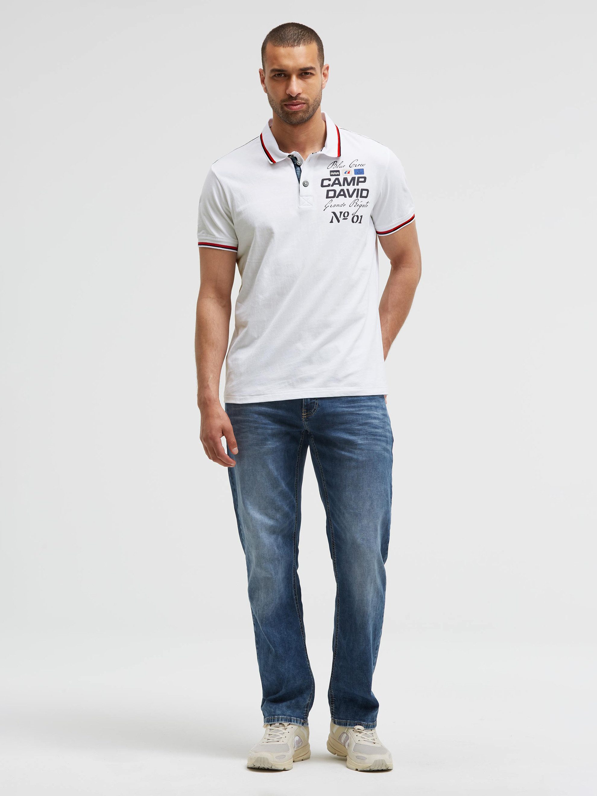 CAMP DAVID Poloshirt aus Baumwolle