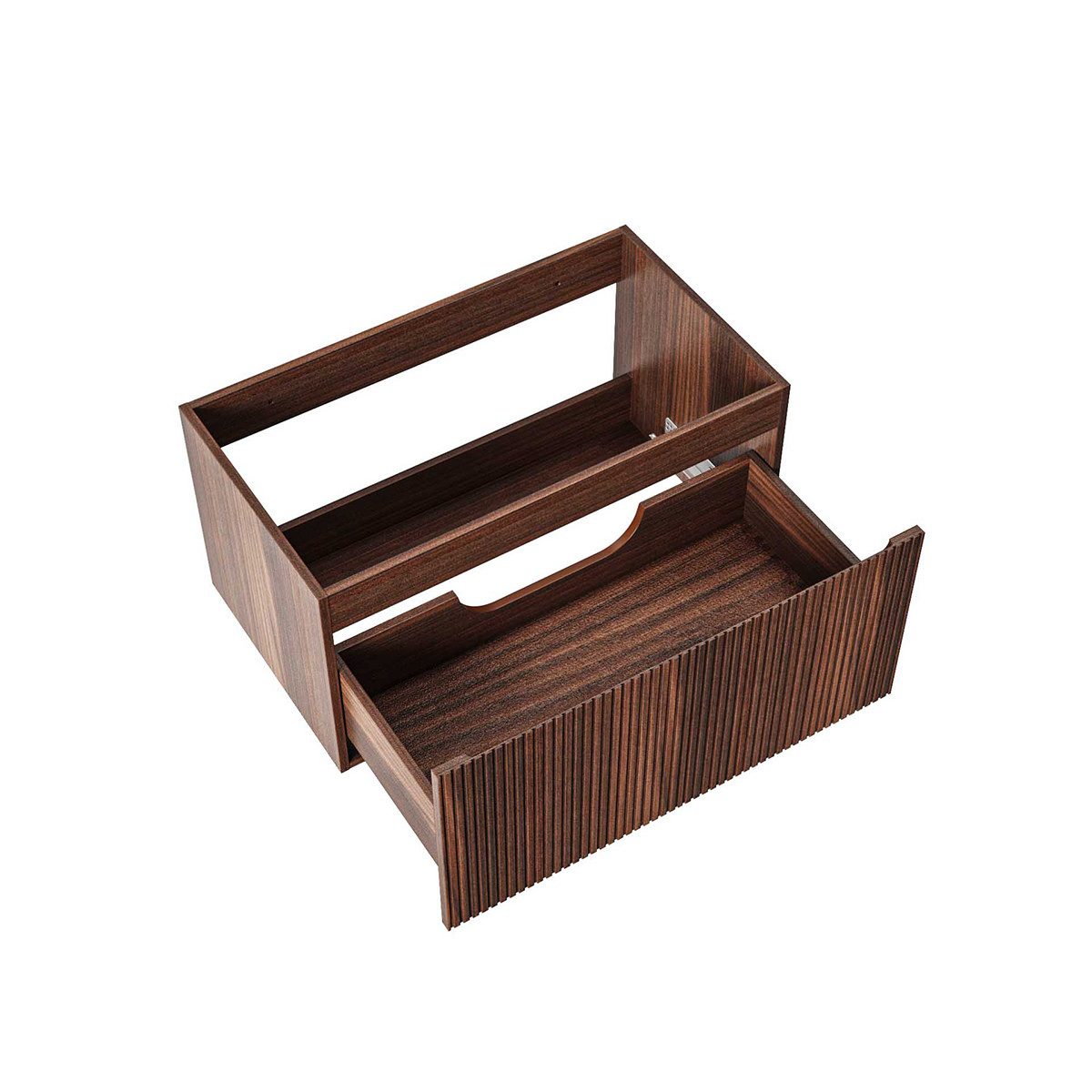 Belvit Waschbeckenschrank BV-US3705-1 (1-St) BELVIT TRIONA Waschtischunterschrank 80cm 1 Schublade Grifflos