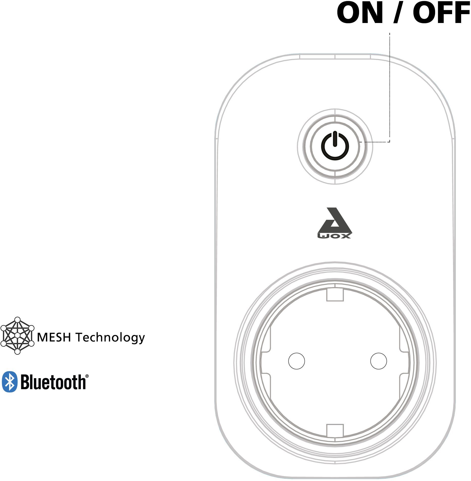 CONNECT EGLO Steckdose PLUG, Bluetooth 1-St.,