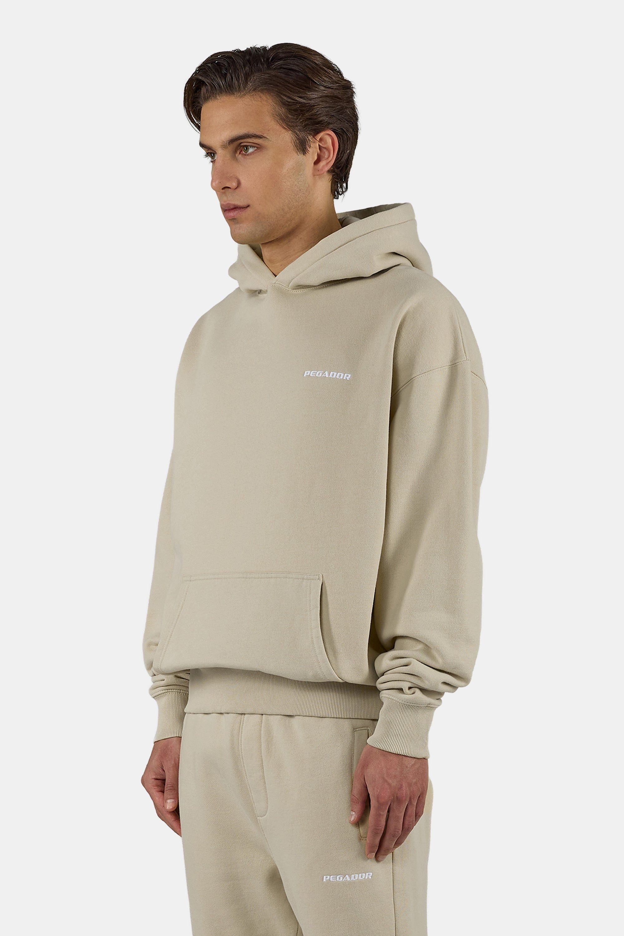 PEGADOR Kapuzensweatshirt Logo Oversized Hoodie Baumwollmischung, oversize