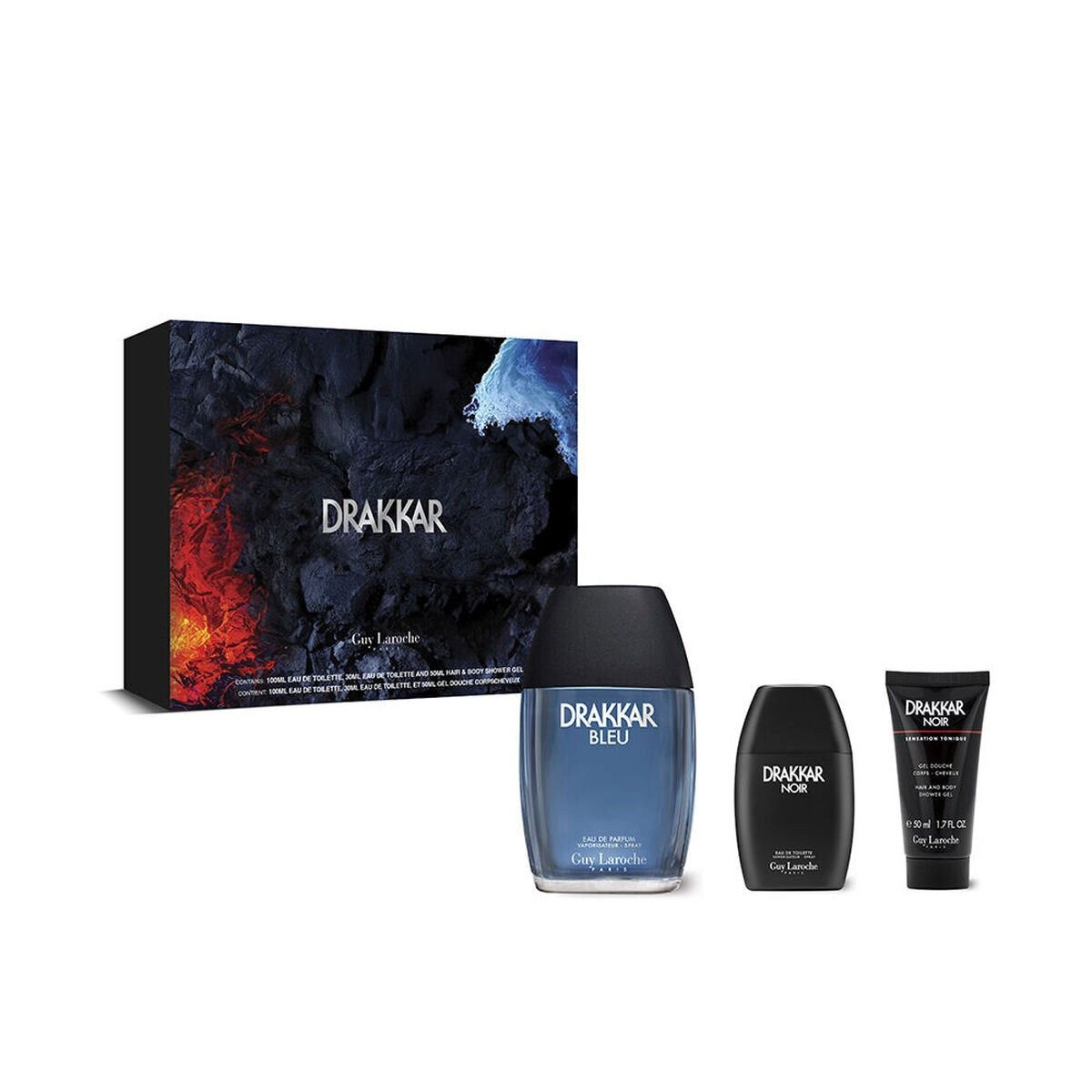 Guy Laroche Duft-Set DRAKKAR BLEU ETUCHE 3 Stück