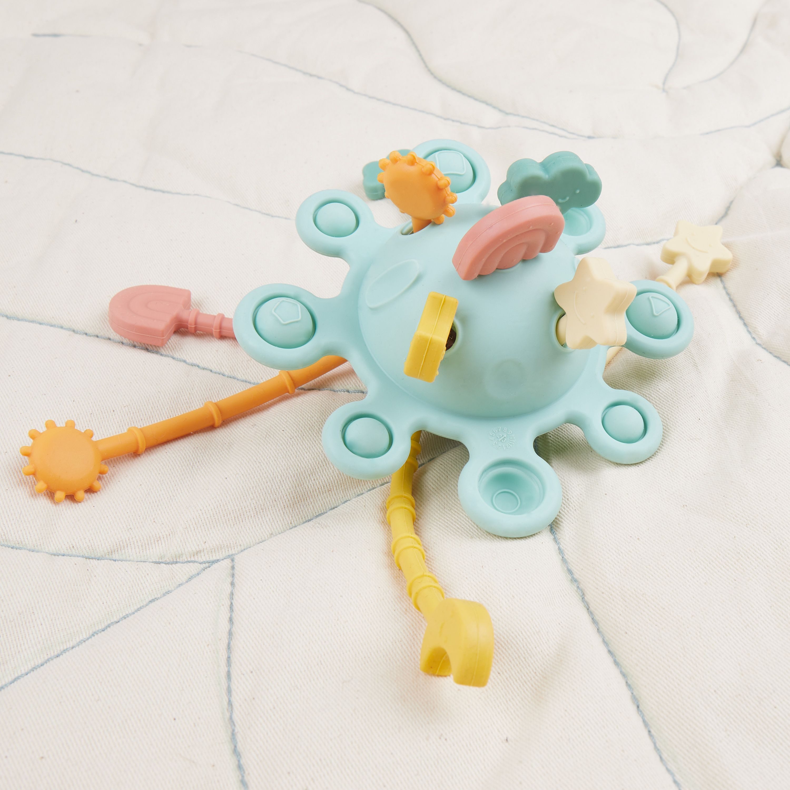 BIECO Stapelspielzeug Bieco Silikon Activity Planet Montessori Baby – Bild 2 von 5