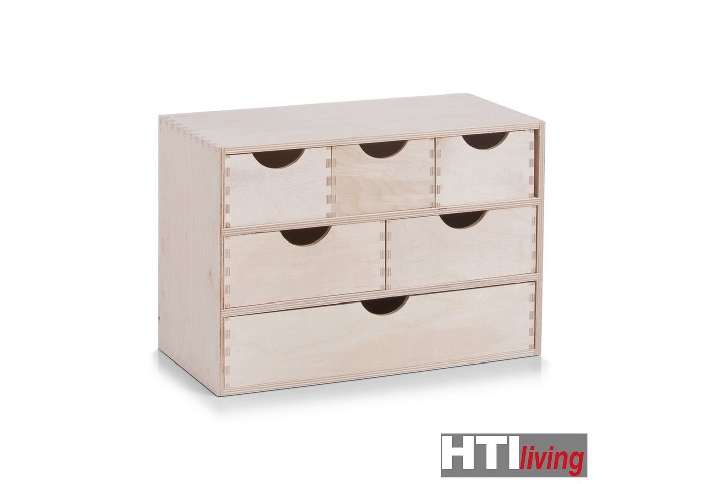 Thumbnail - HTI-Living Schubladenbox Schubladenelement 6er Birke, (Stück, 1-St., 1 Schubladenelement mit 6 Schubfächern), Schubladen...