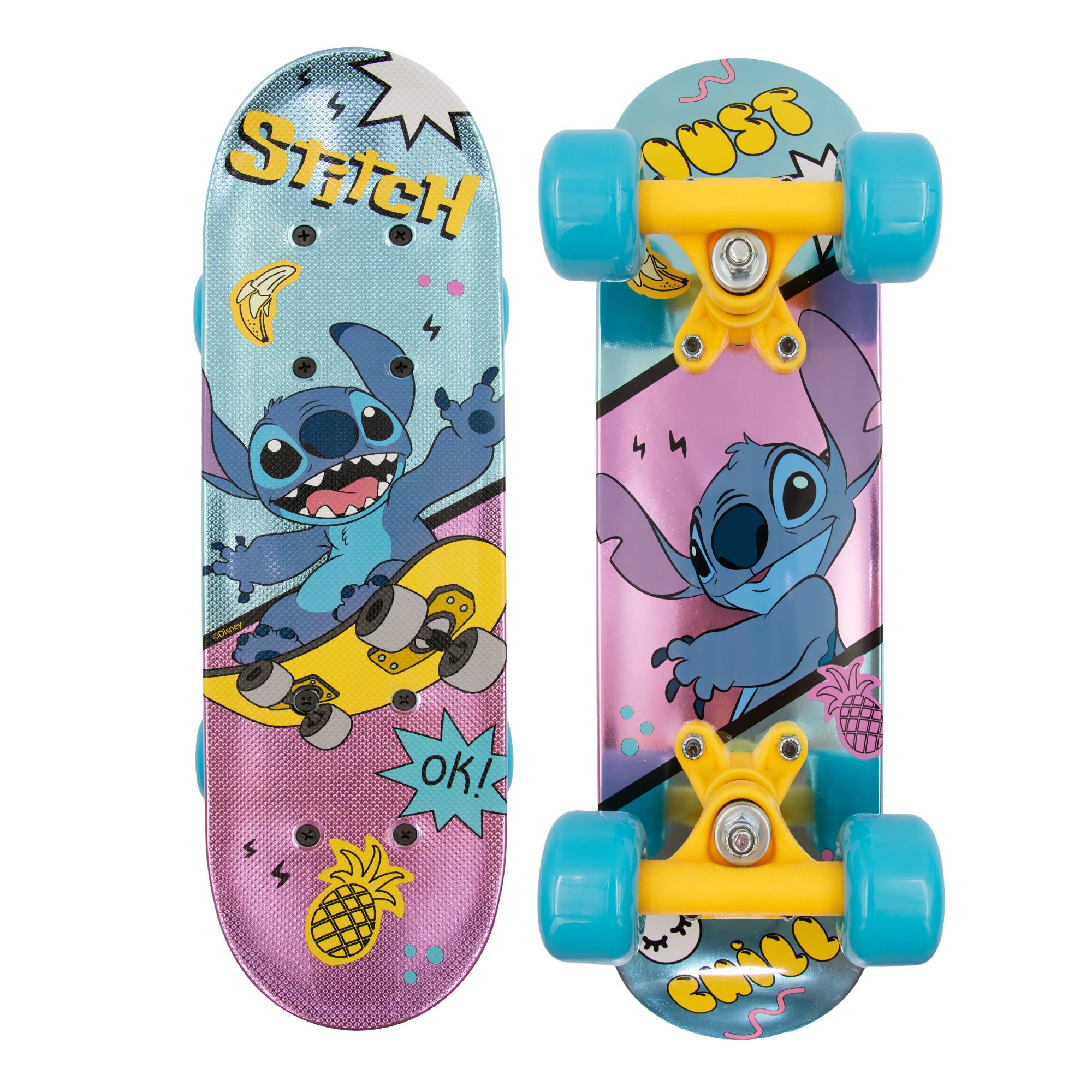 Seven Polska Miniskateboard Kinder Skateboard Board Funboard 42 cm, rutschfeste Oberfläche, hochwertig und strapazierfähig