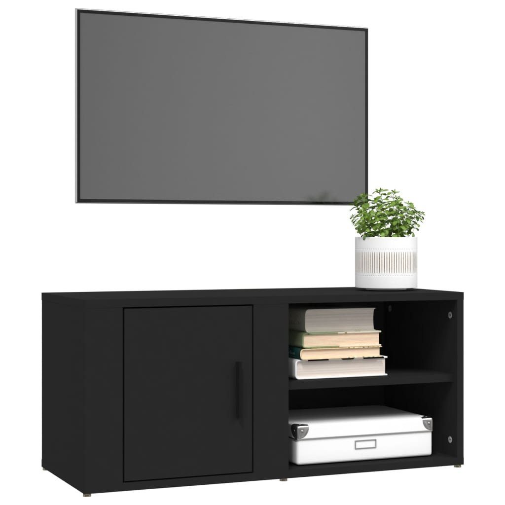 Schwarz vidaXL Holzwerkstoff 80x31,5x36 2 TV-Schrank Stk cm Fern TV-Lowboard TV-Schränke