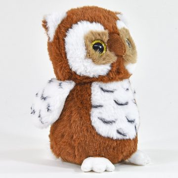 Kögler Kuscheltier Labertier Eule Hedwig äfft alles nach Plüschtier Braun 18 cm