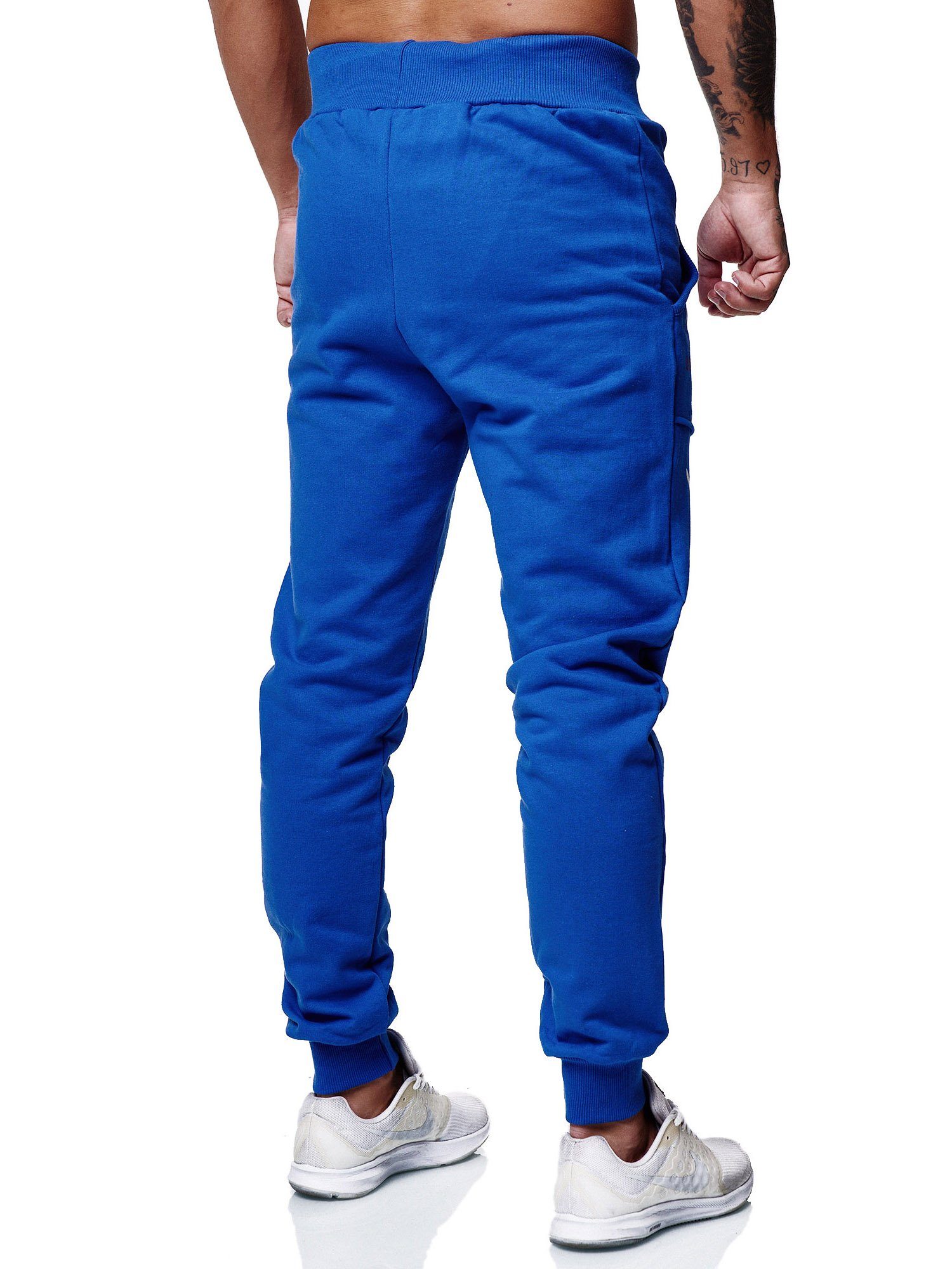 Trainingshose Blau Sporthose Männer Jogginghose Jogginghose 3628 Sweatpants Herren Code47 (1-tlg)