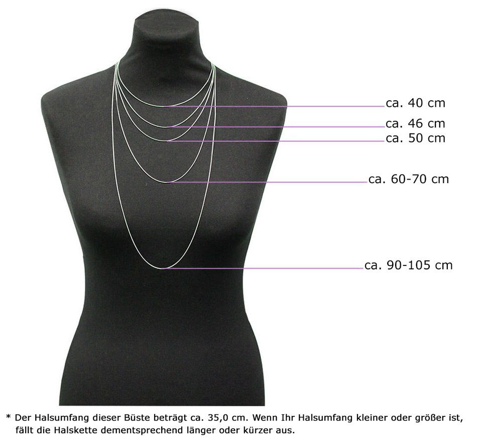 LUISIA® Kette mit Anhänger Halskette "Malou" mit Ornament Anhänger und Kristall von Swarovski® (inkl. Schmuckbox) – Bild 3 von 4