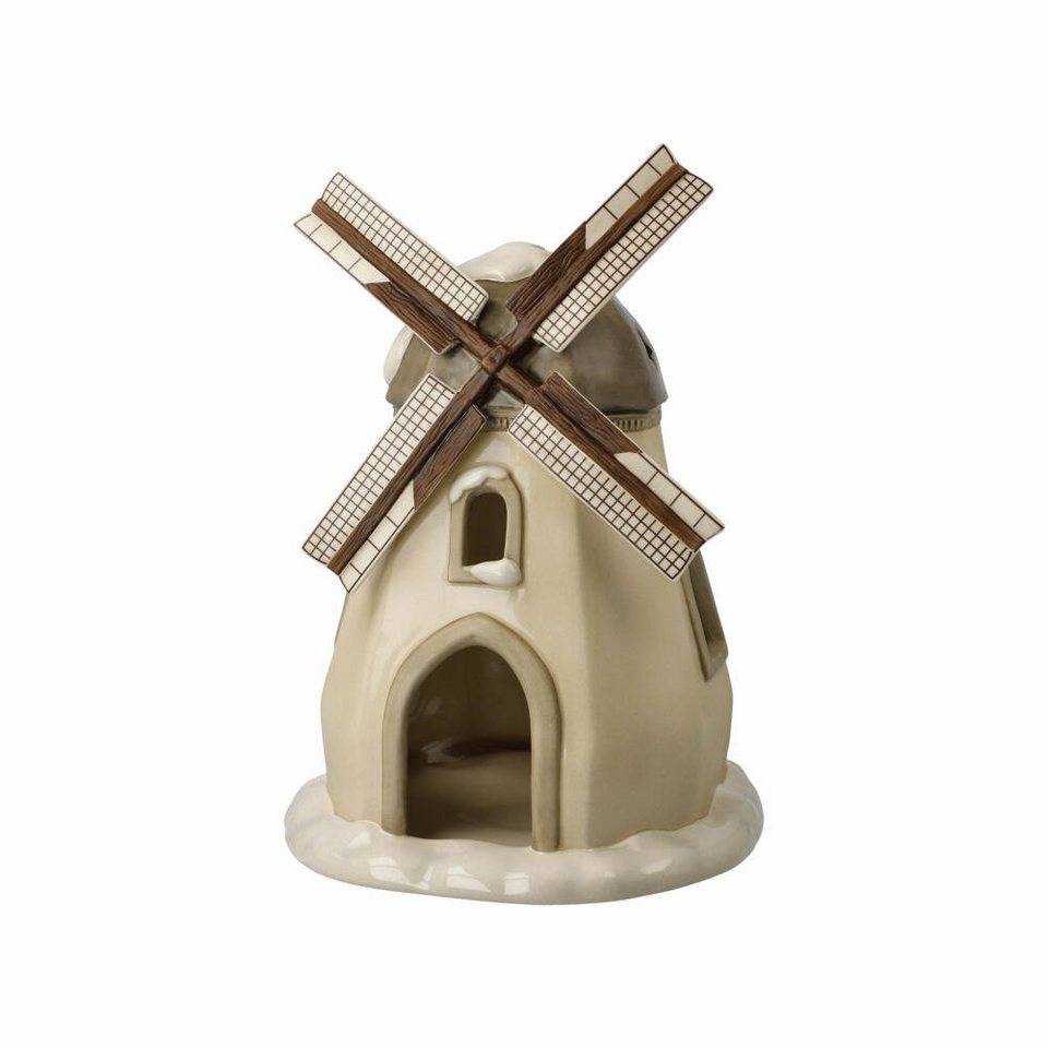 Goebel Windlicht Verschneite Windmühle, Verwendung von LED-Teelicht  empfohlen