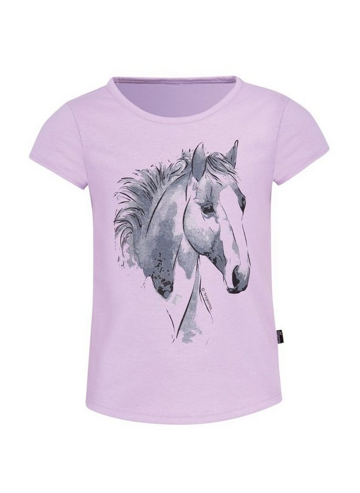 Trigema T-Shirt TRIGEMA T-Shirt mit niedlichem Pferdemotiv, Großes  Druckmotiv auf Vorderteil