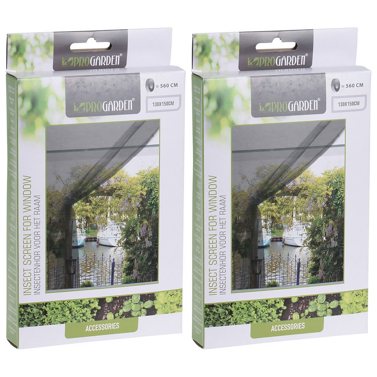 Progarden Fliegengitter-Gewebe Insektenschutz 1,3x1,5m grau: Klettband-Montage & Fliegennetz