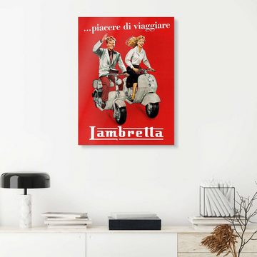 Posterlounge XXL-Wandbild Bridgeman Images, Lambretta - Reisevergnügen, 1950, Vintage