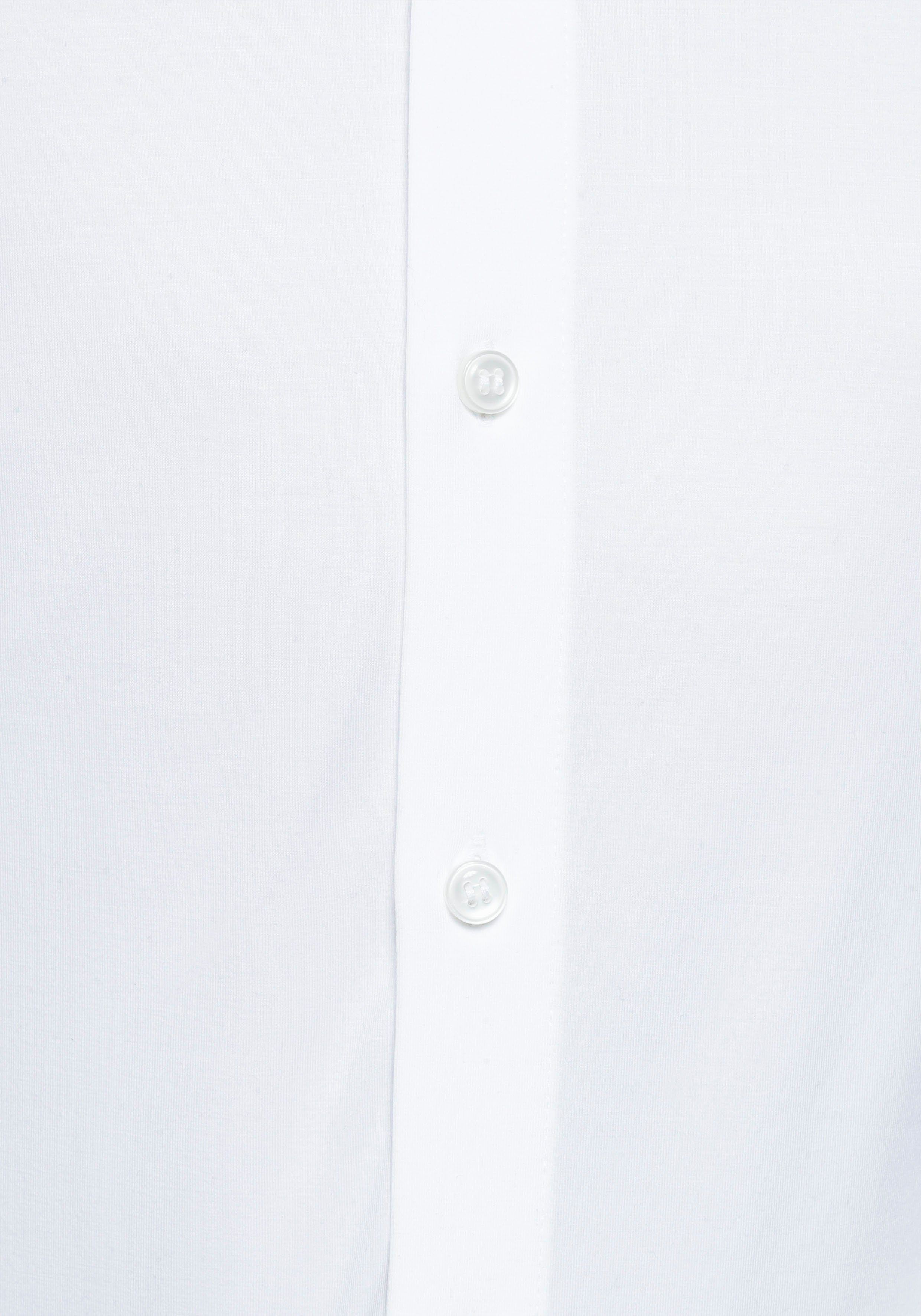 Five body Jersey Businesshemd in fit weiß OLYMP Level Qualität