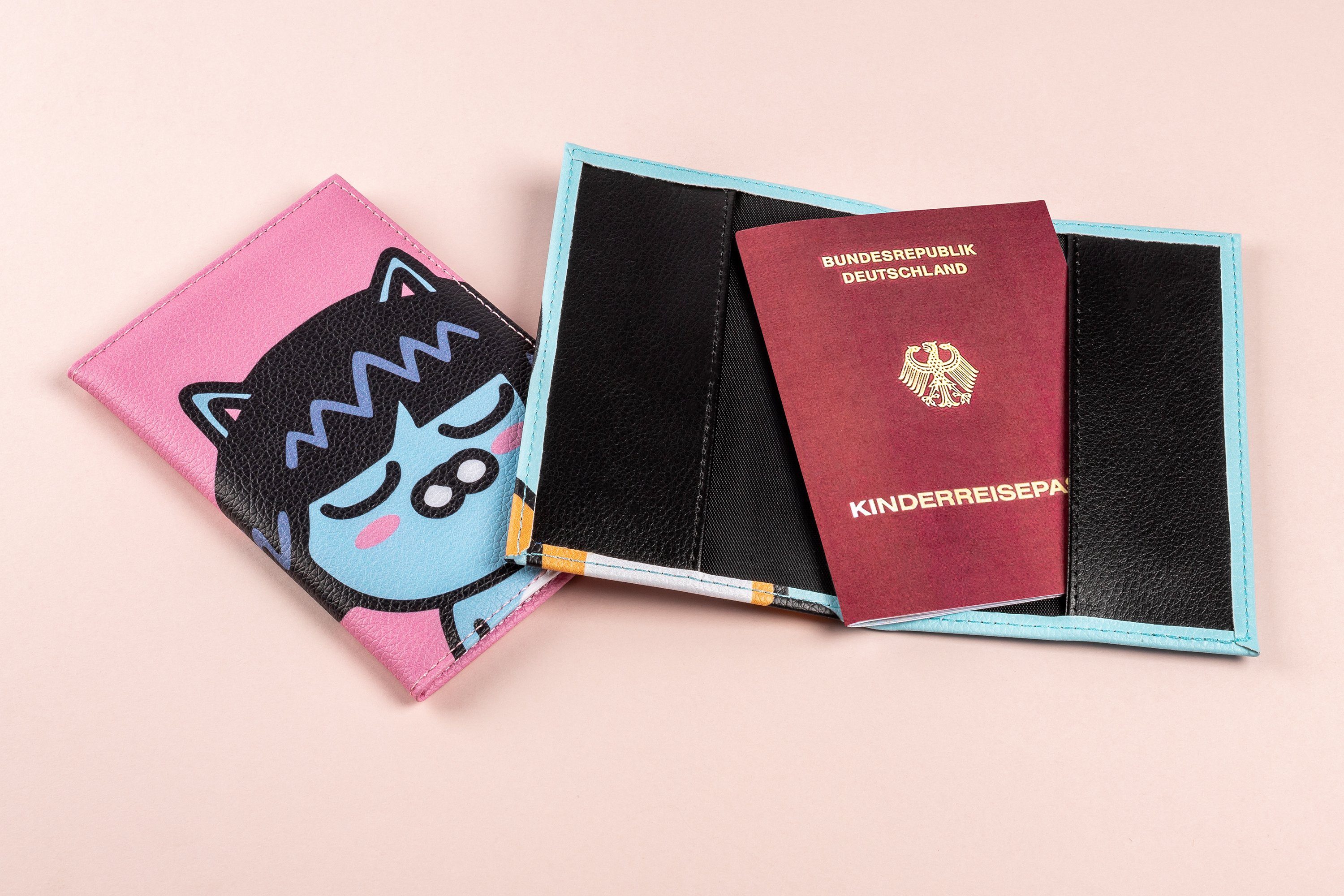 Walther Design Brieftasche EU-/Reisepass Lederetui Kids