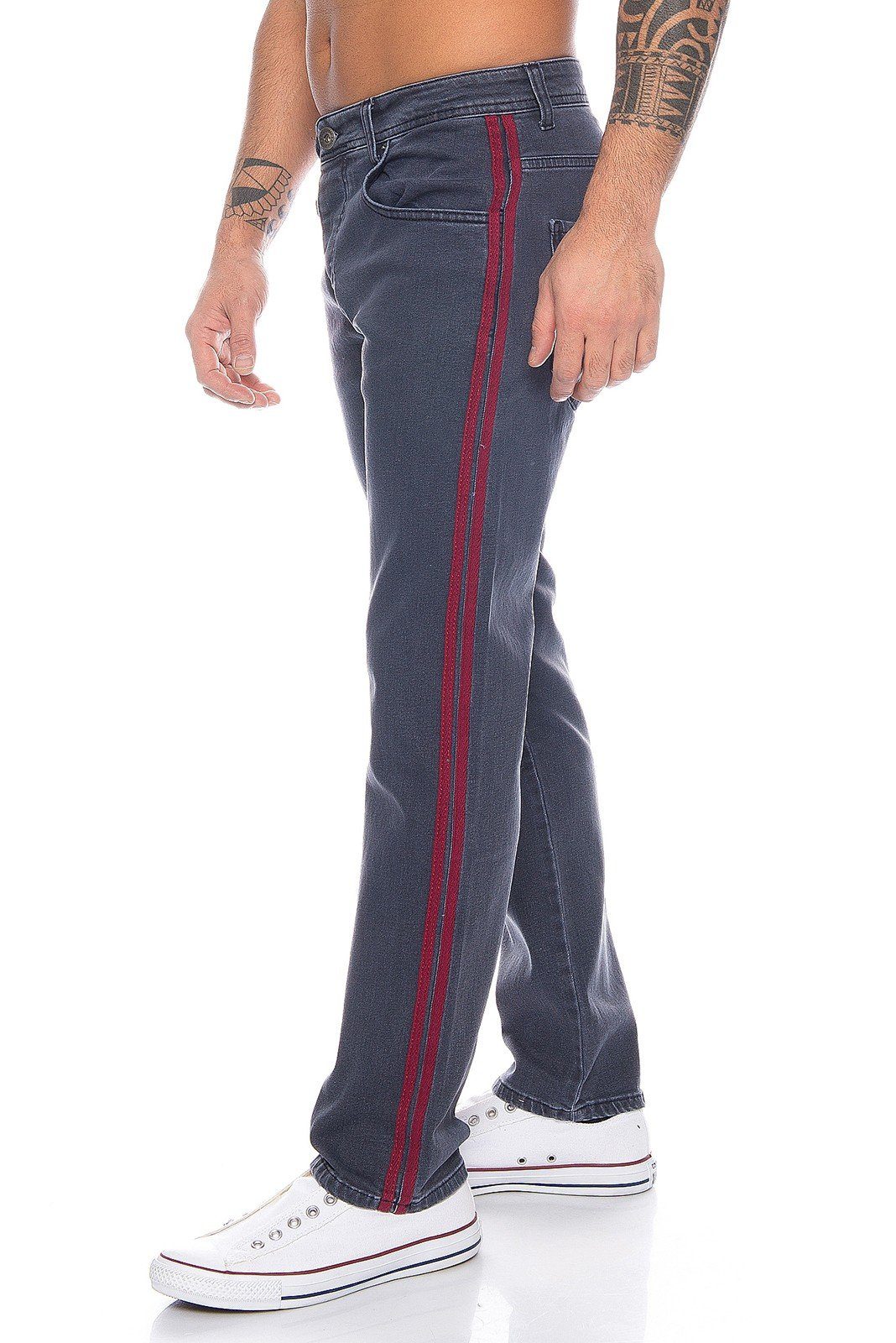 Rock Creek Regular-fit-Jeans Herren Jeans Stonewashed günstig online kaufen