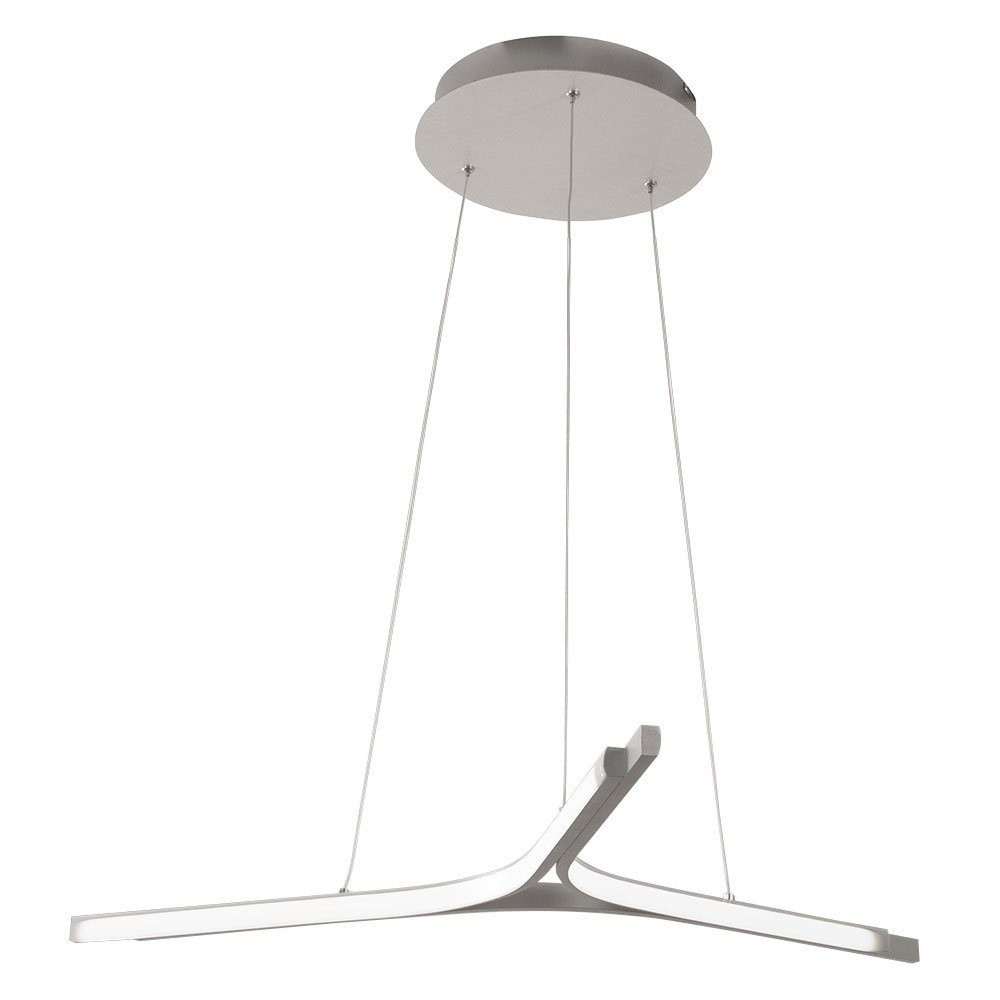 FABAS LUCE LED-Hängeleuchte, LED-Leuchtmittel fest verbaut, Warmweiß, Pendelleuchte weiß LED Hängeleuchte Esstischleuchte dimmbar,-