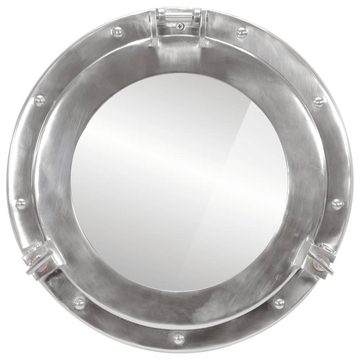 vidaXL Spiegel Bullaugen-Spiegel Wandmontage Ø38 cm Aluminium und Glas