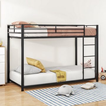 Ulife Etagenbett Kinderbett Eisenbetten, Eisenetagenbetten in klassischer Form, Metall, 90×200 cm