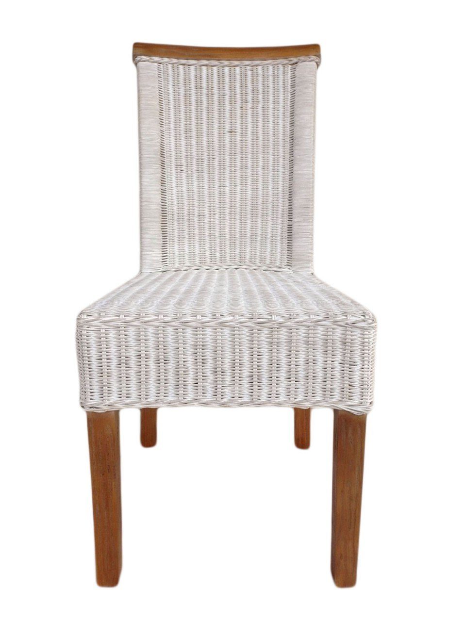 Esszimmer-Stuhl Perth weiß weiß, Sitzmöbel soma Sessel Stuhl Sitzkissen Sitzplatz Rattanstuhl Sessel Soma Leinen