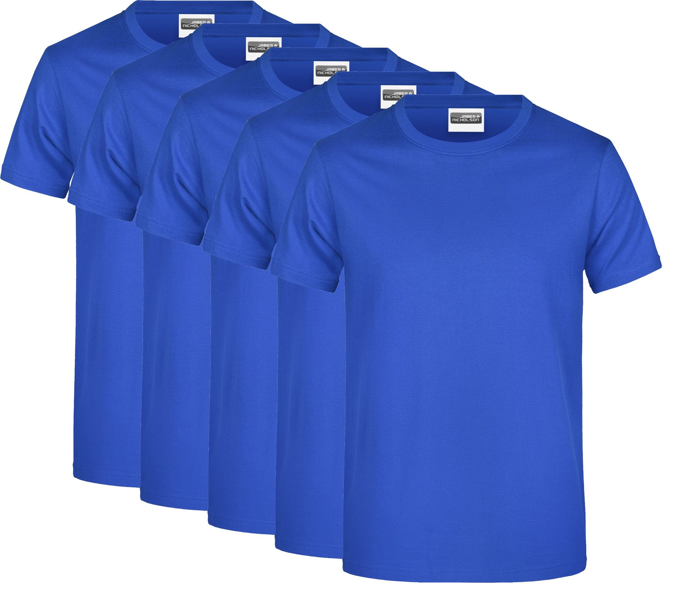 James & Nicholson T-Shirt 5er-Pack Klassisches günstig online kaufen