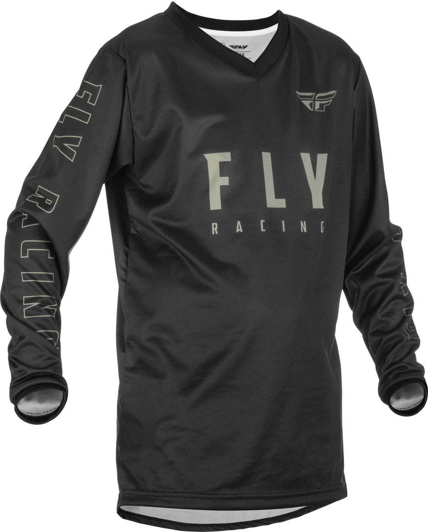 Funktionsshirt Jugend F-16 Fly Black/Grey Jersey Racing