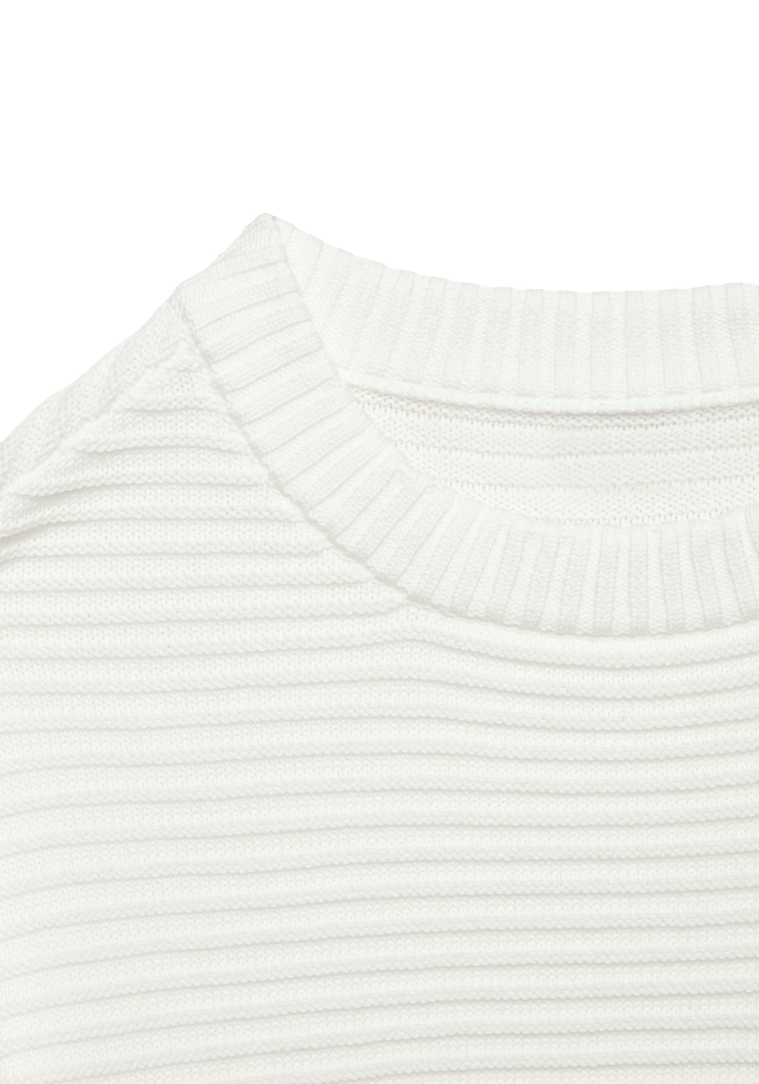 Vivance by Lascana Strickpullover aus reiner Baumwolle mit Rippstrickmuster Rundhalspullover aus Rippstrick, langärmeliger Pullover, Baumwolle – Bild 5 von 5