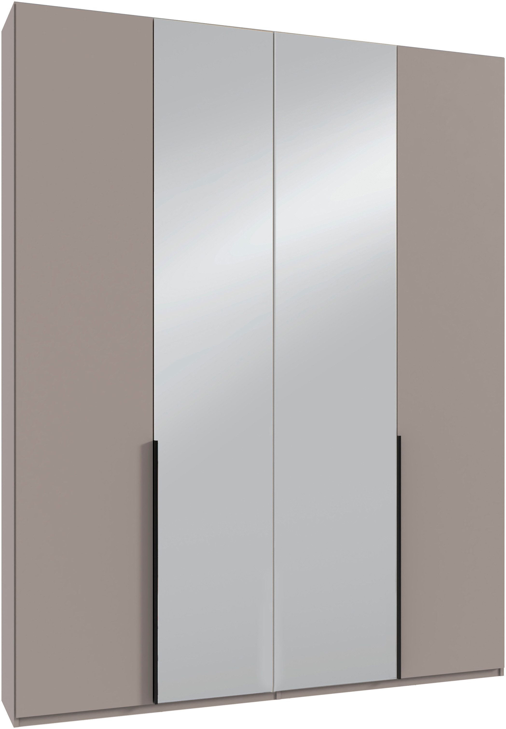 Wimex Kleiderschrank Mugano,in 5 Breiten,2 Höhen,2 Tiefen, viele Farben, Made in Germany (in Basic oder Premium Ausstattung) mit langen Griffen aus Metall, mit oder ohne Spiegel