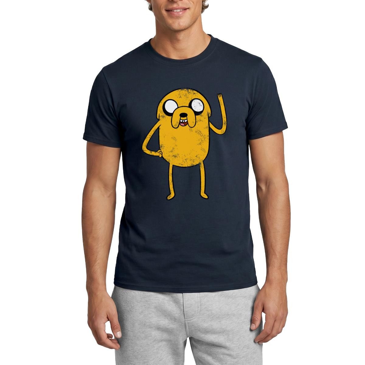 T-Shirt Adventure Time Mit Finn Und Jake Vintage Jake Männer T-Shirt