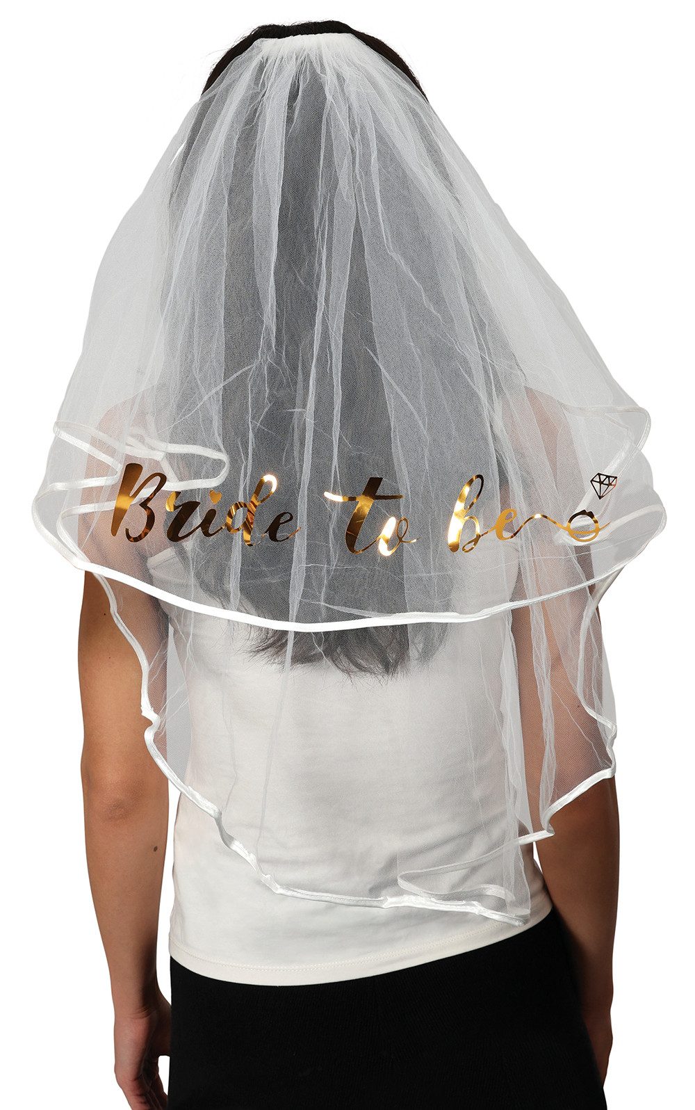 Fiestas Guirca Kostüm, Junggesellenabschied Brautschleier 70 cm Hochzeit Festliche Eleganz Pa