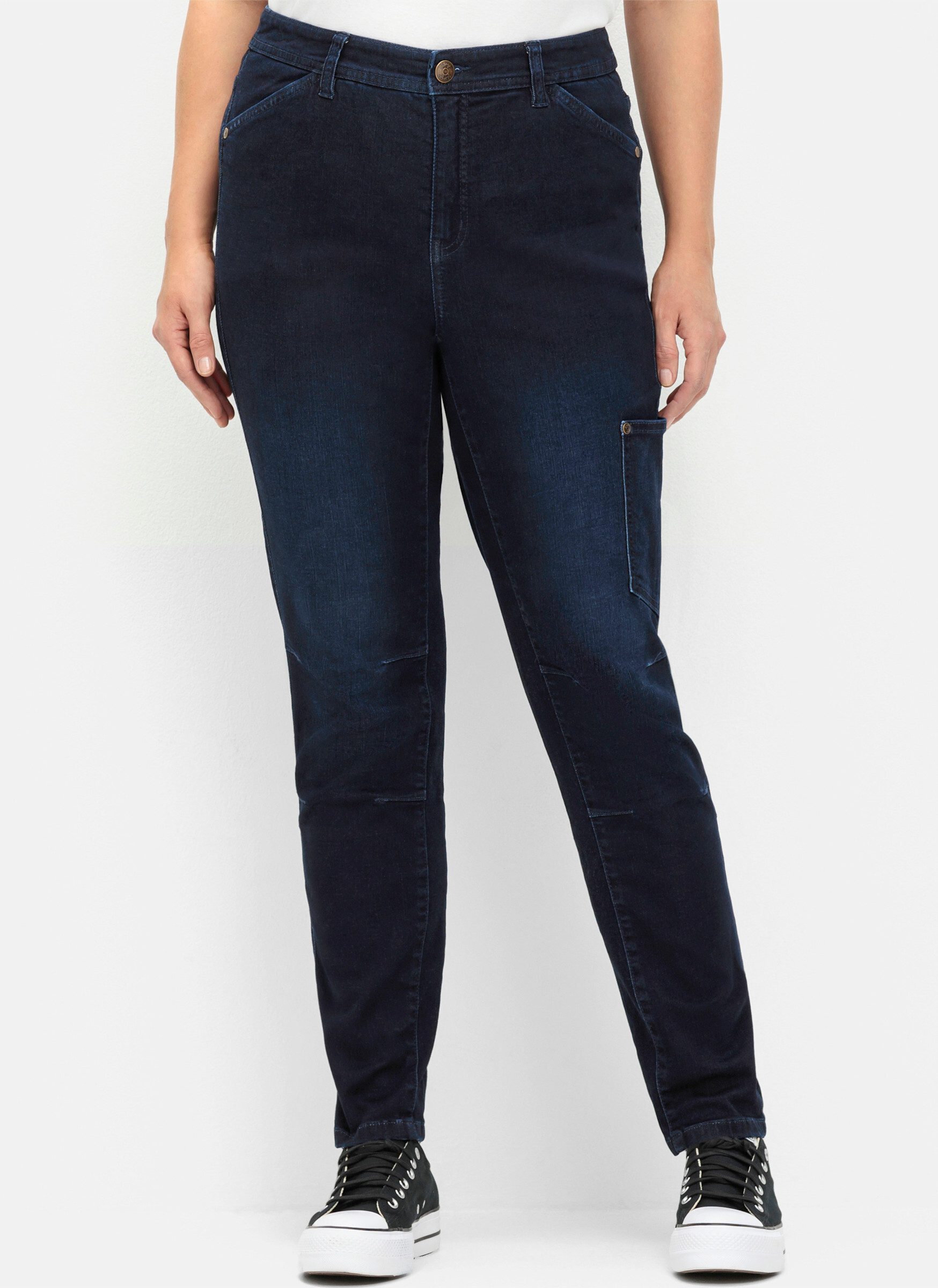 Sheego Bequeme Jeans Cargojeans . mit Tasche seitlich am Bein günstig online kaufen