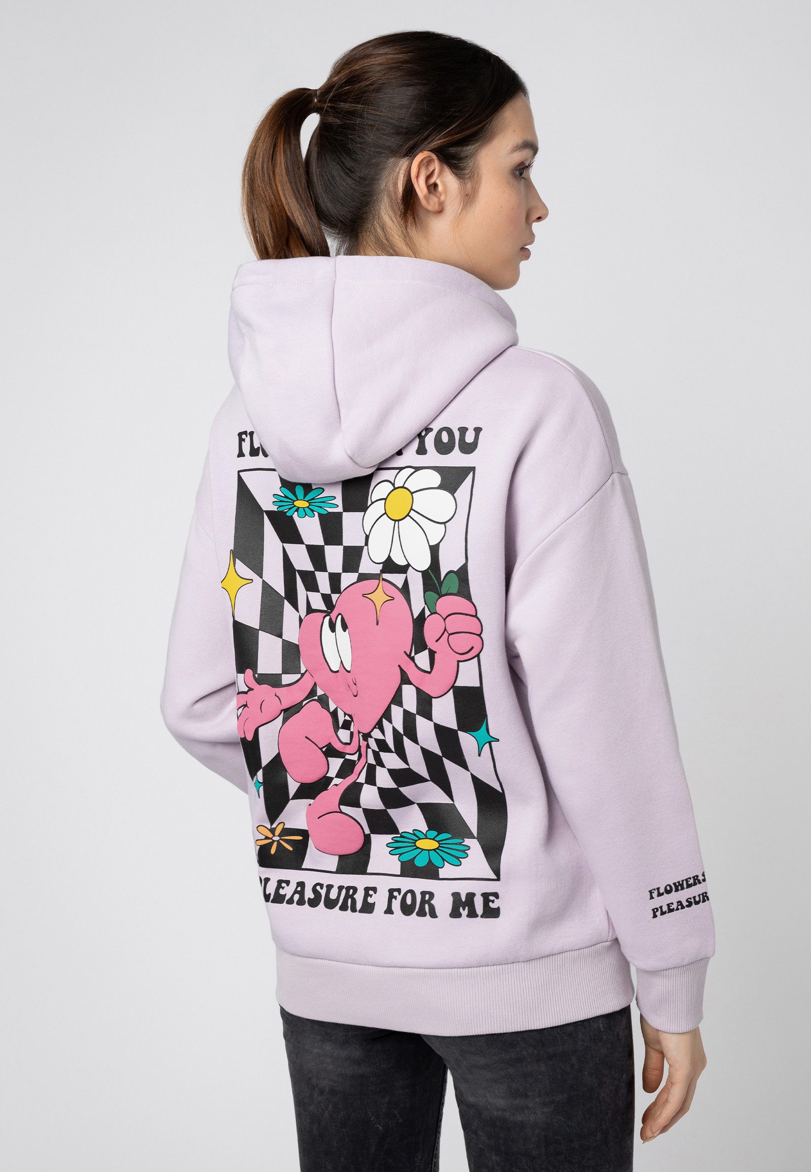 SUBLEVEL Kapuzenpullover Hoodie Backprint Sweater, Kapuzensweatshirt günstig online kaufen