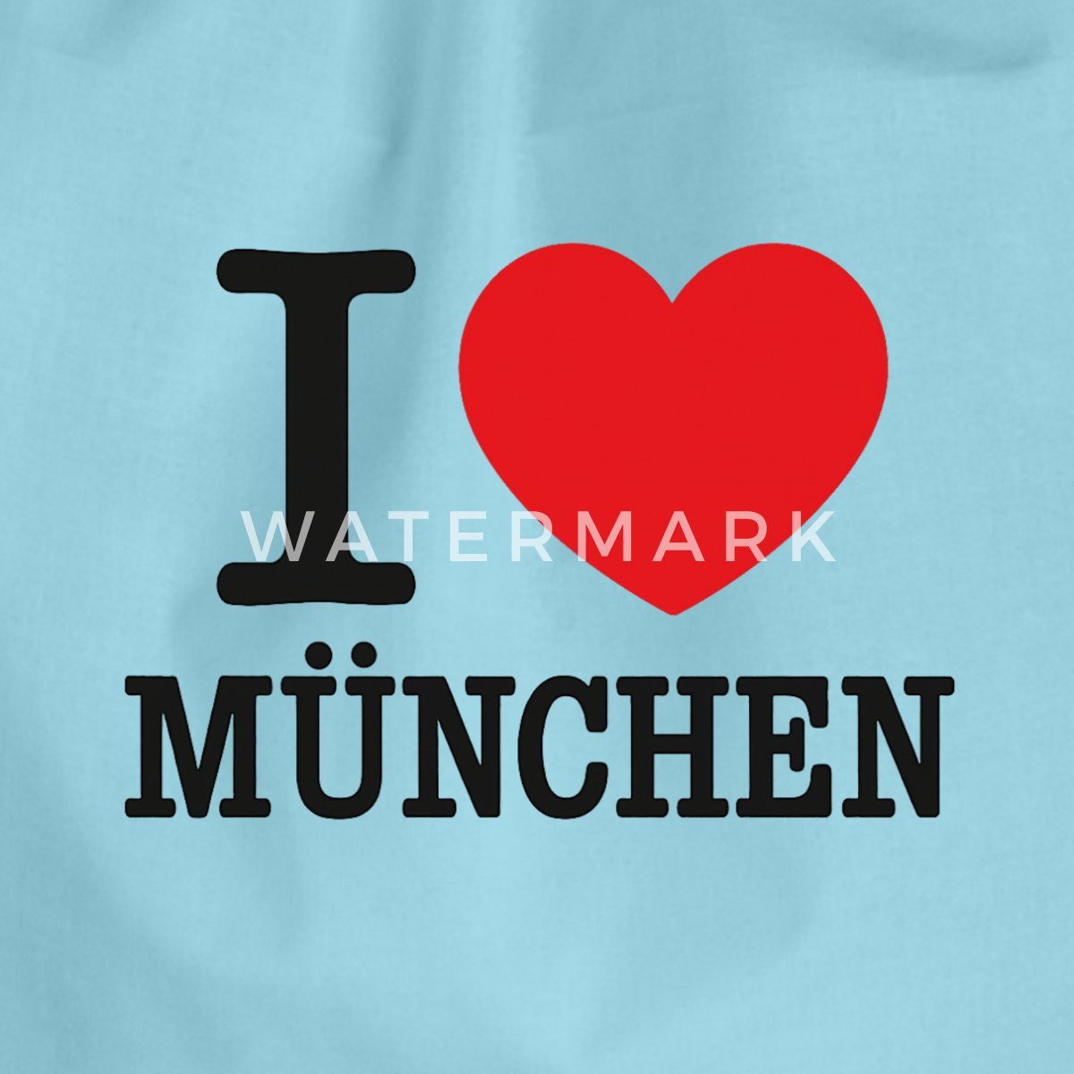 Spreadshirt Turnbeutel I Love München Herz Bayern Munich Turnbeutel (1-tlg)