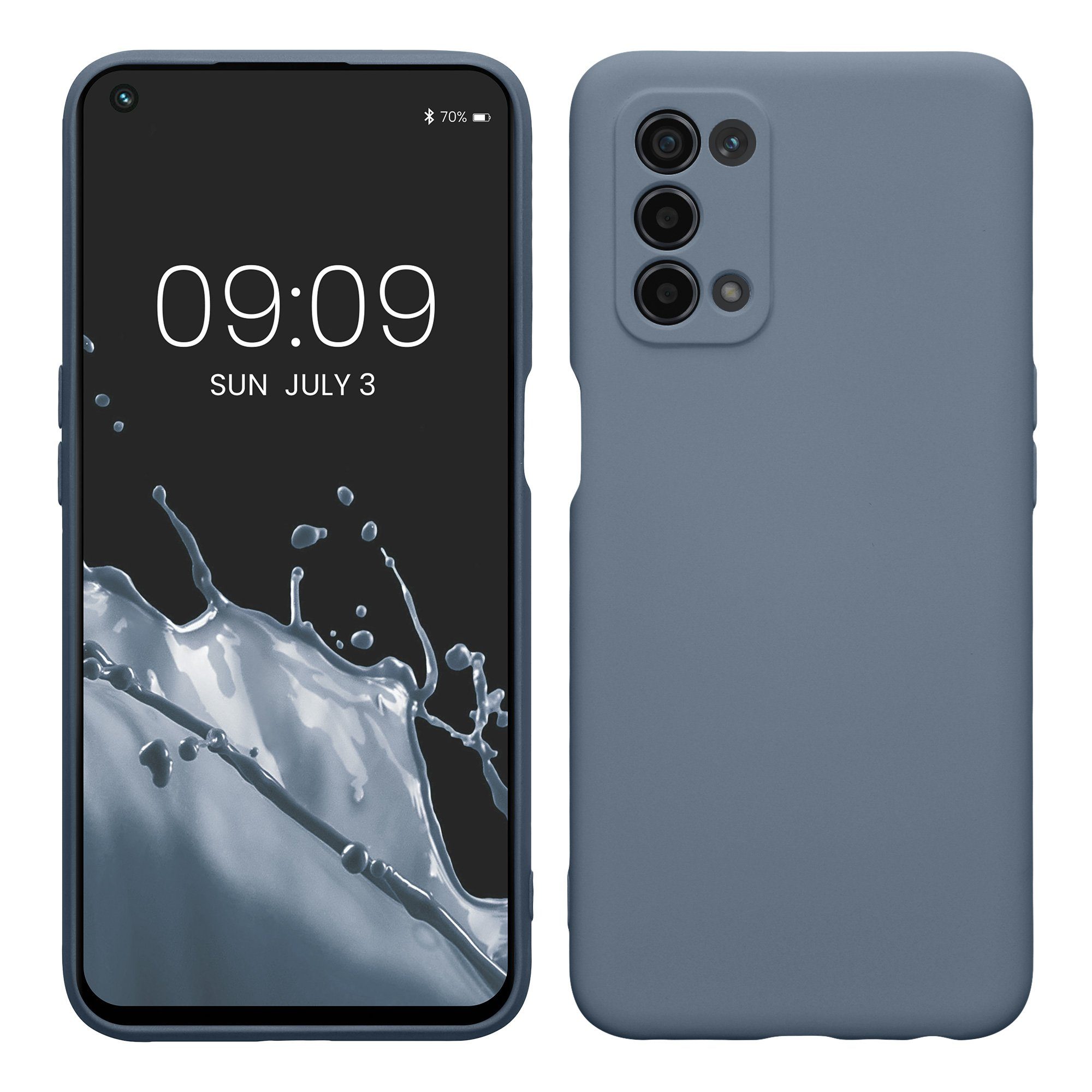 kwmobile Handyhülle Slim Case für Oppo A74 (5G) / A54 (5G), Hülle Silikon Handy - Handyhülle gummiert