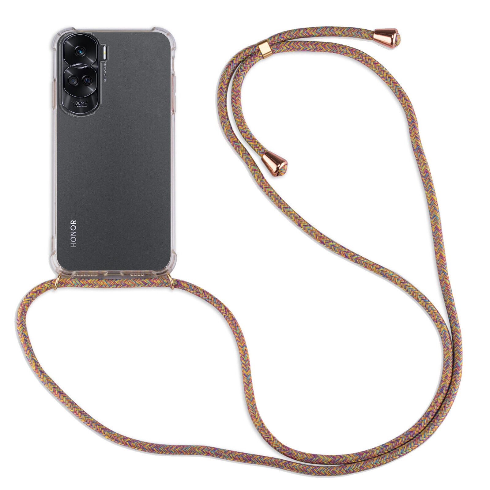 betterfon Handykette für Honor 90 Lite Handyhülle mit Band & Kordel Bumper, Verstellbares Band – tragbar kurz, lang, über Kreuz oder vorn