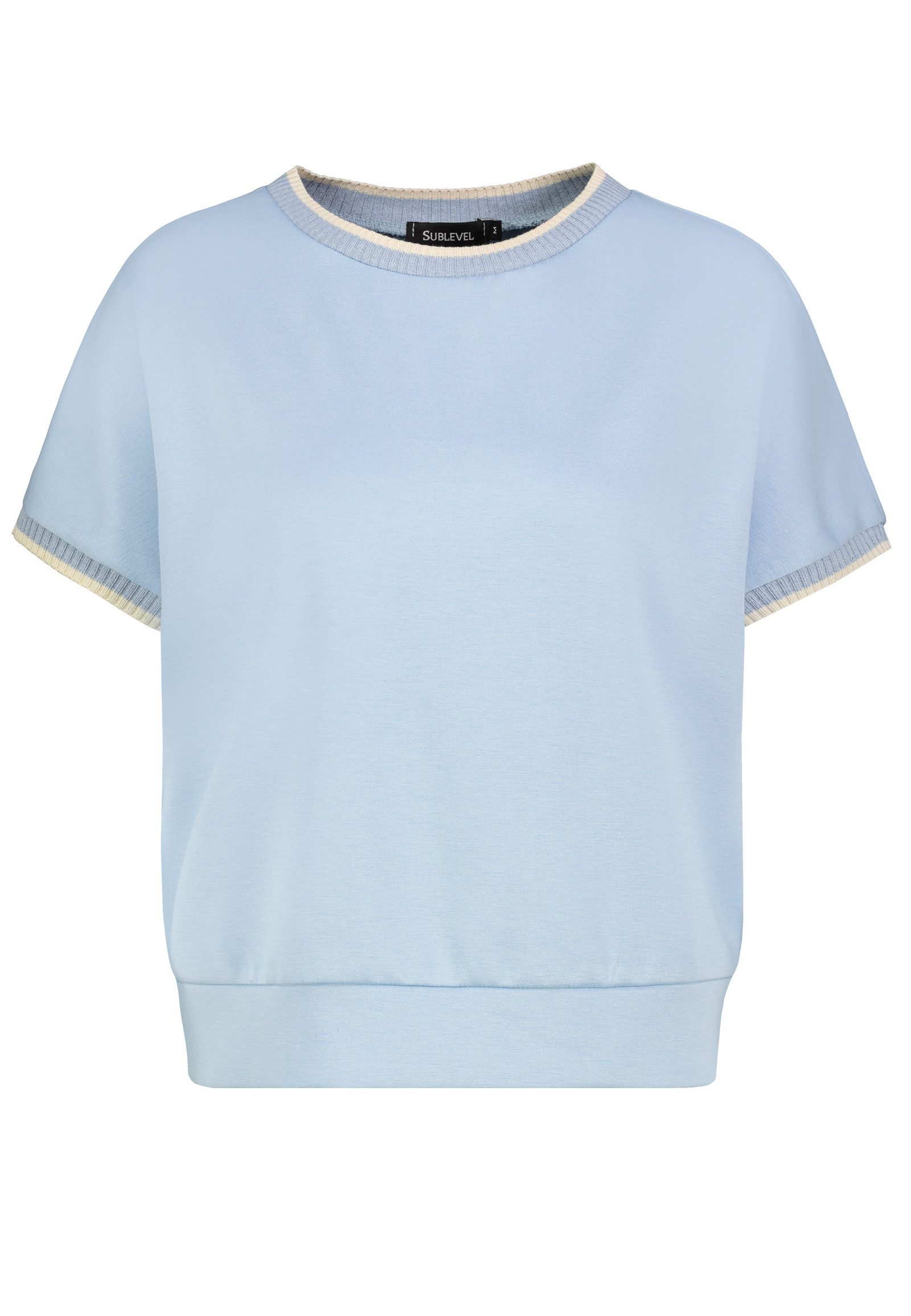 SUBLEVEL Longpullover Klassischer Schnitt mit Rippbündchen günstig online kaufen