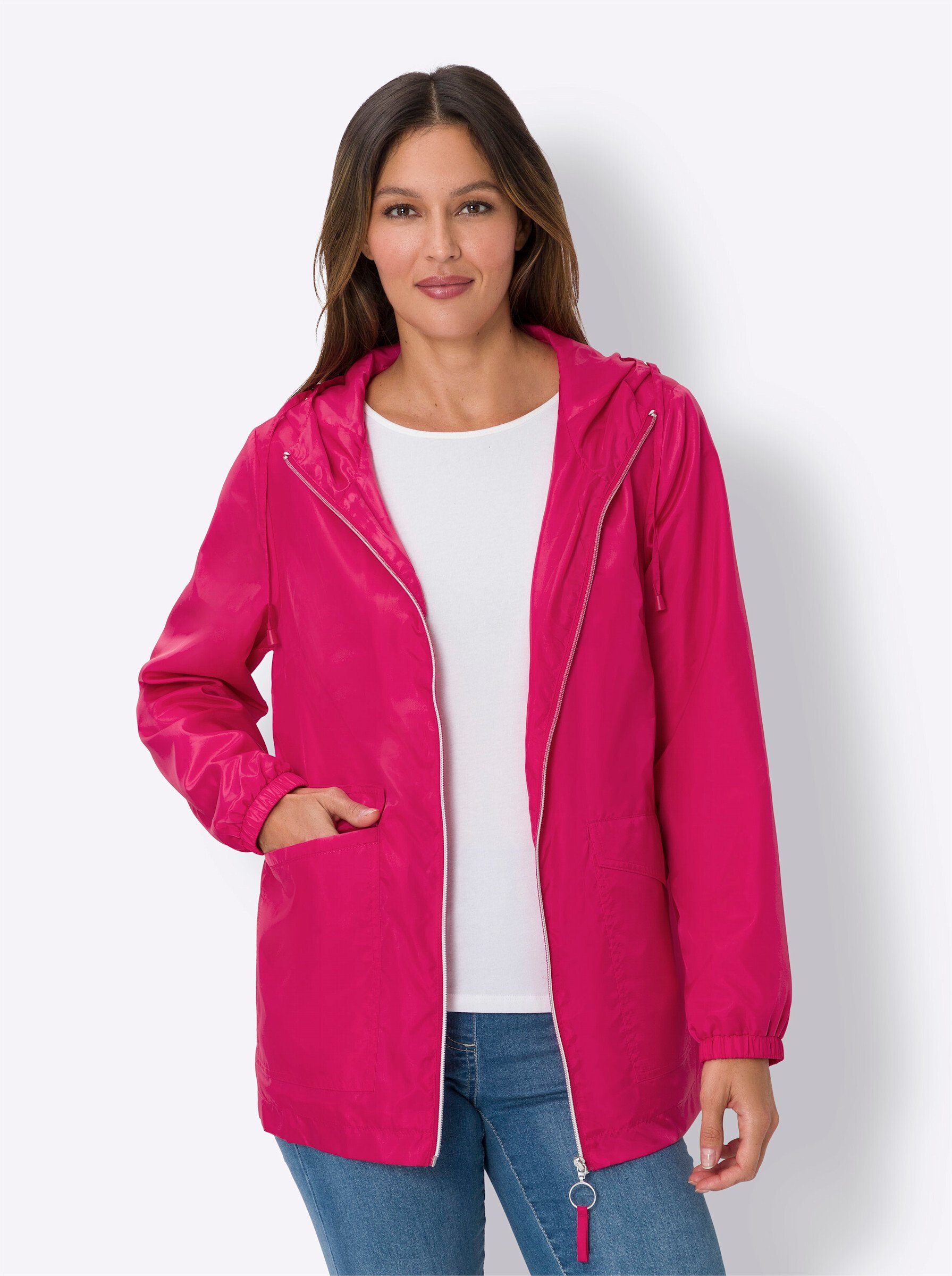 Top-Bewertung Sieh an! Allwetterjacke pink