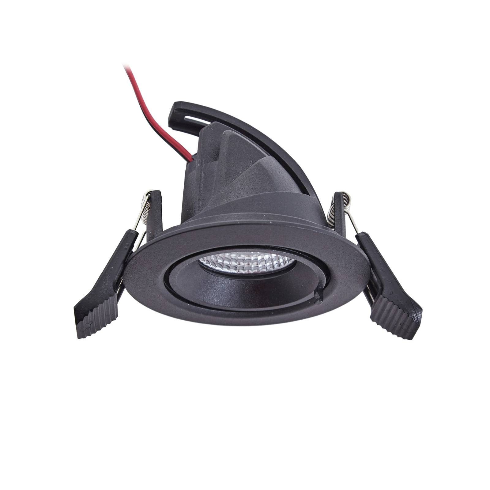 Arcchio Deckenleuchte Harcos, LED, Metall, Schwarz universalweiß IP20, 1 x 8,8 W LED, universalweiß