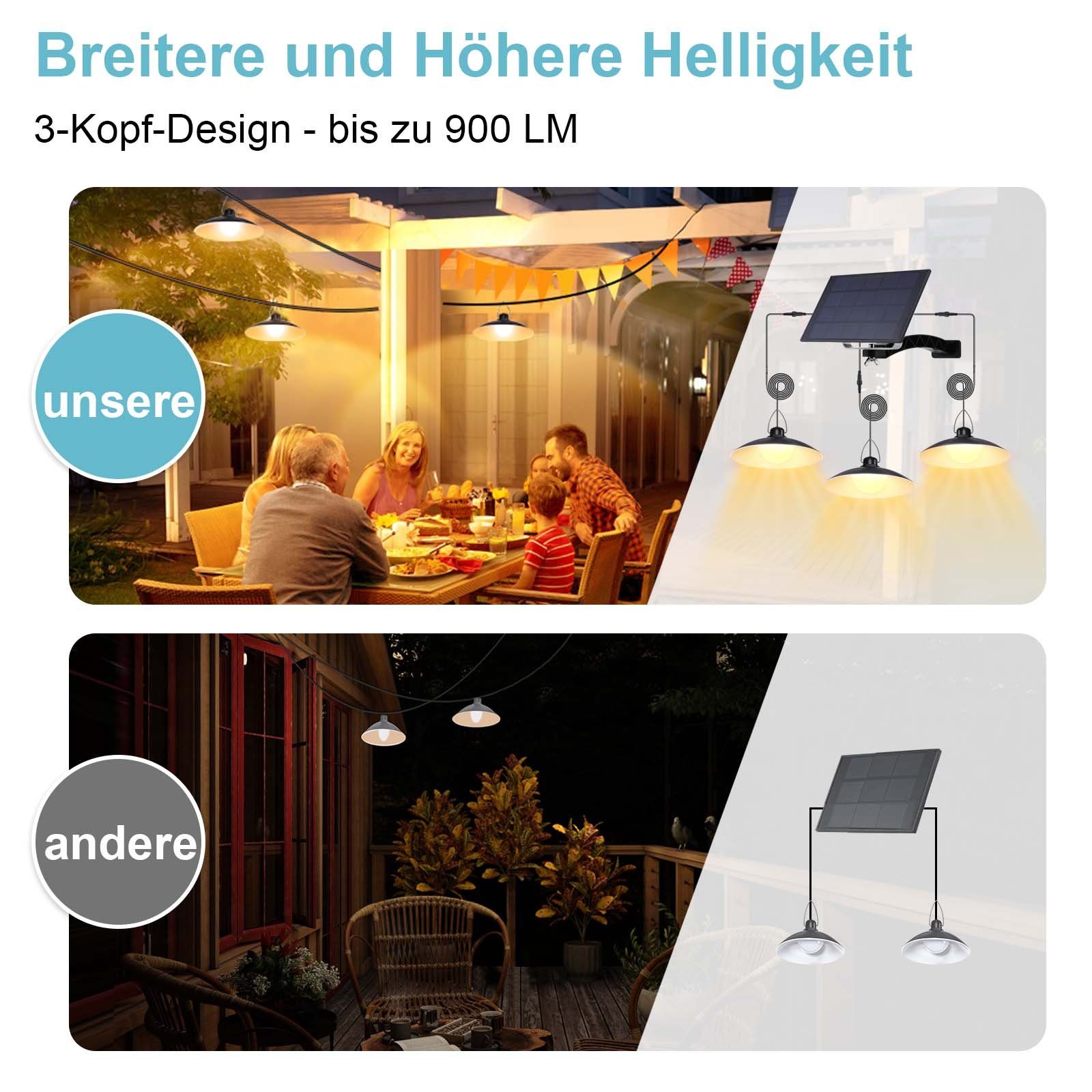 MUPOO Pendelleuchte Solar Hängelampen für Außen,Solar günstig online kaufen