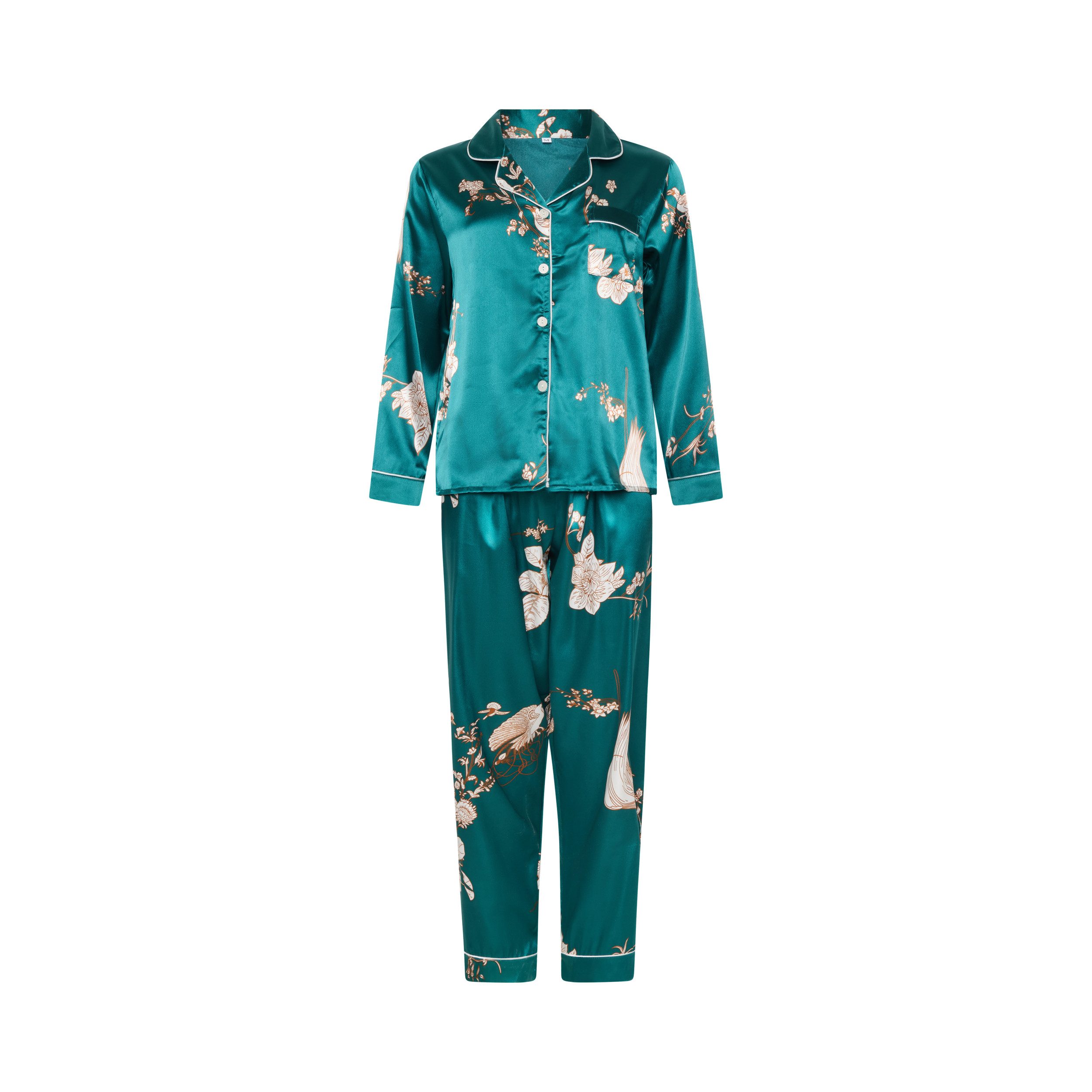 Elegant Love Schlafanzug Lässige Satin Loungewear – Bequeme Nachtwäsche mit günstig online kaufen