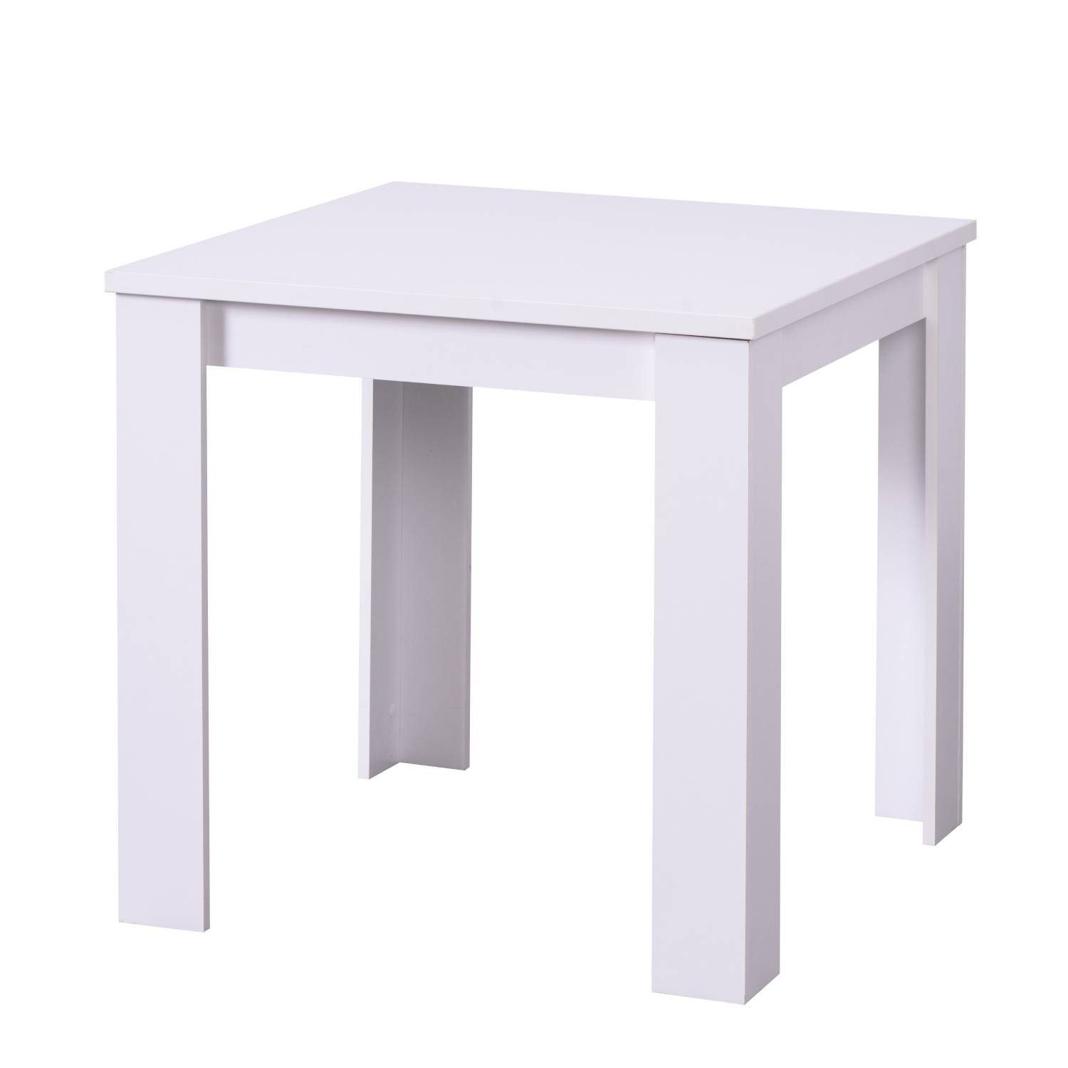 Homestyle4u Esstisch Esszimmertisch Holztisch Küchentisch Set) | Eiche weiß Größen | Massiv mehrere Holz weiß (kein weiß