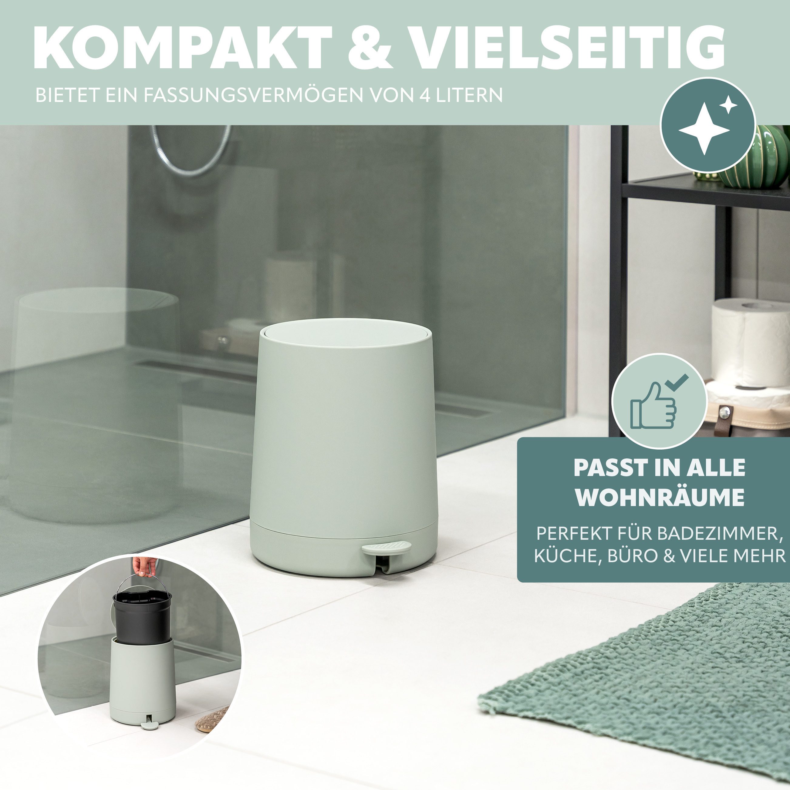 eluno Badaccessoire-Set TESERO 2tlg. Soft-Touch, 2 tlg.