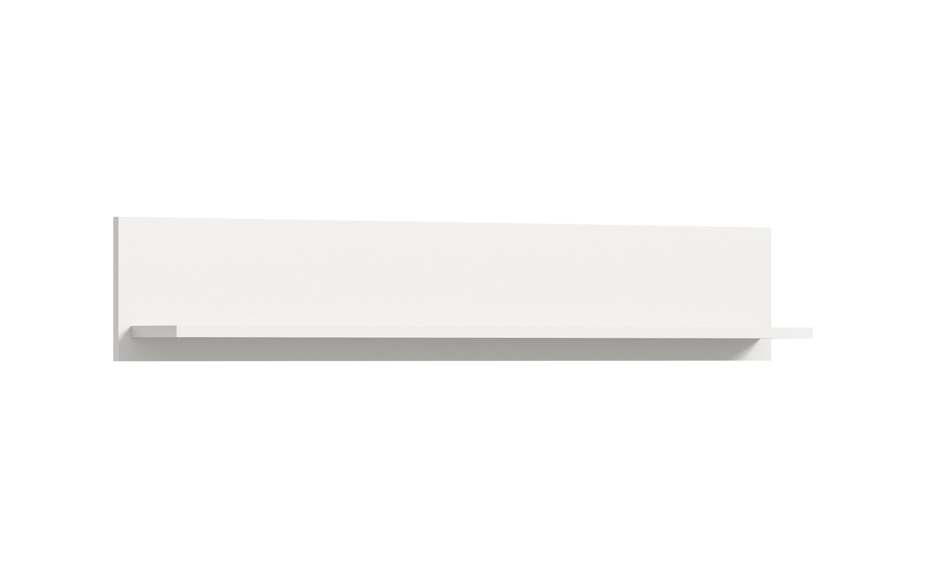 freiraum Wandboard Ice, in Weiß / Weiß Hochglanz - 110x20x15cm (BxHxT)