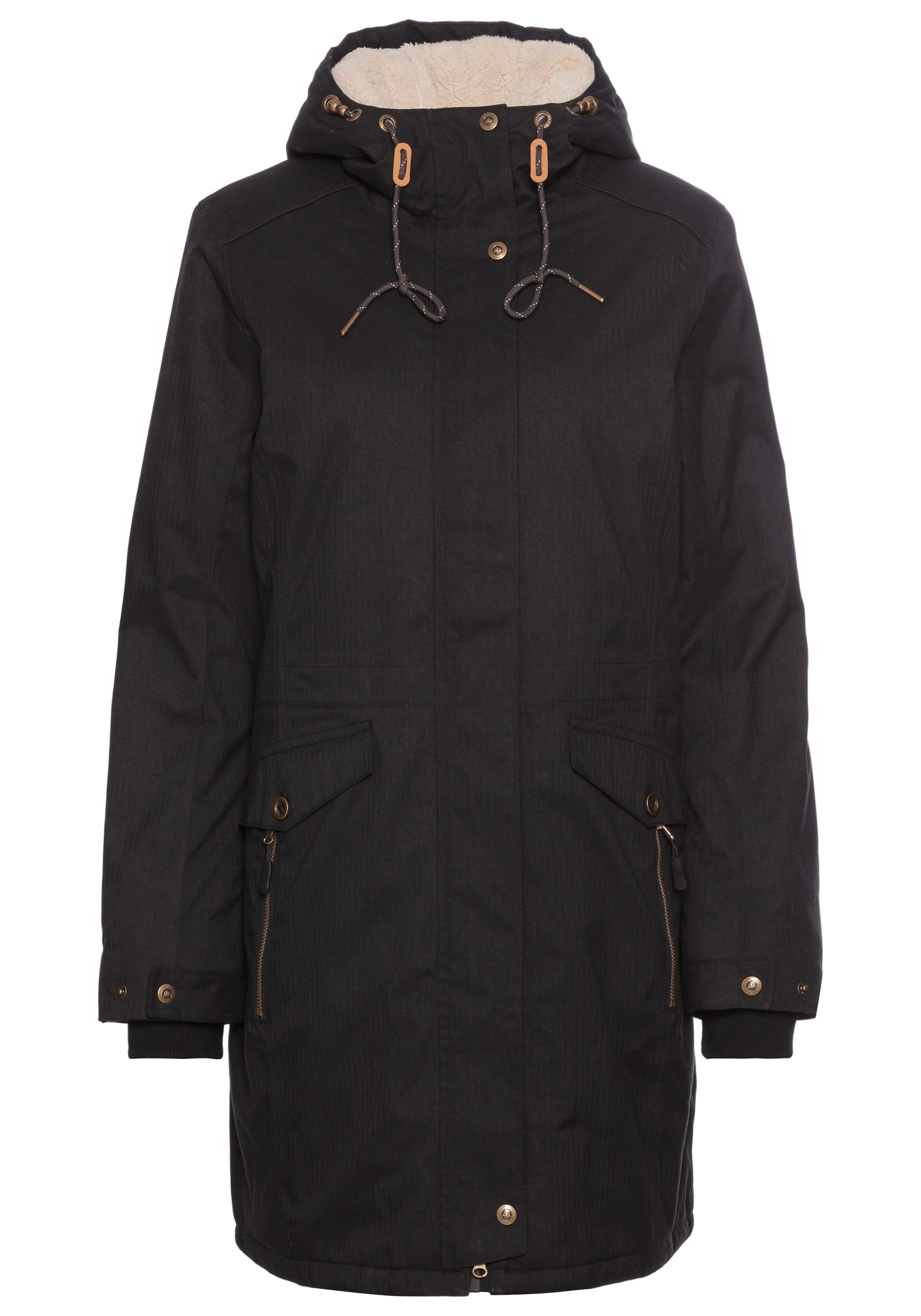 Polarino Outdoorjacke atmungsaktives Material, wasserdicht, winddicht, mit Kapuze